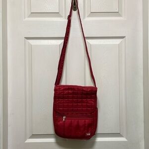 LUG  | Medium | Quilted | Moped | Adjustable | Crossbody | Red | Bag/Purse